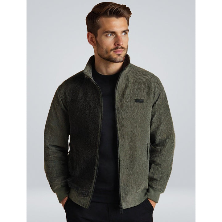 Veste Léopold en velours côtelé doublée sherpa – bien chaude