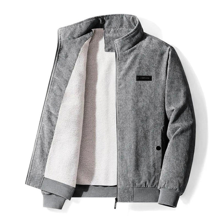 Veste Léopold en velours côtelé doublée sherpa – bien chaude