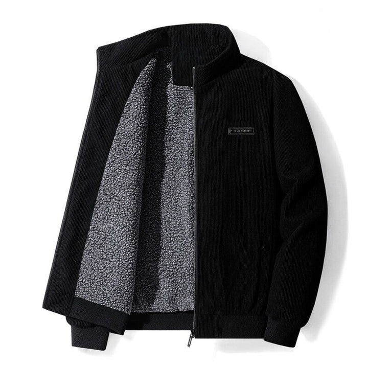 Veste Léopold en velours côtelé doublée sherpa – bien chaude