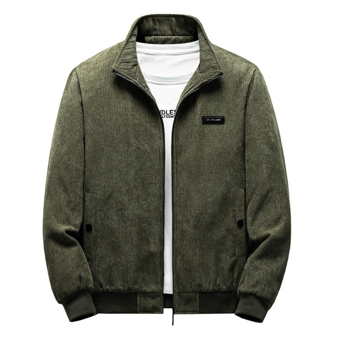 Veste Léopold en velours côtelé doublée sherpa – bien chaude