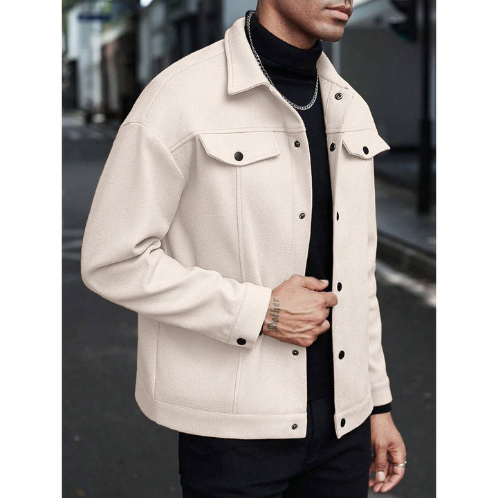 Veste mi-saison homme à boutons – coupe droite élégante