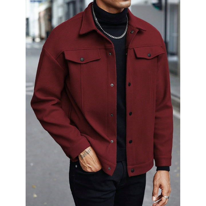 Veste mi-saison homme à boutons – coupe droite élégante