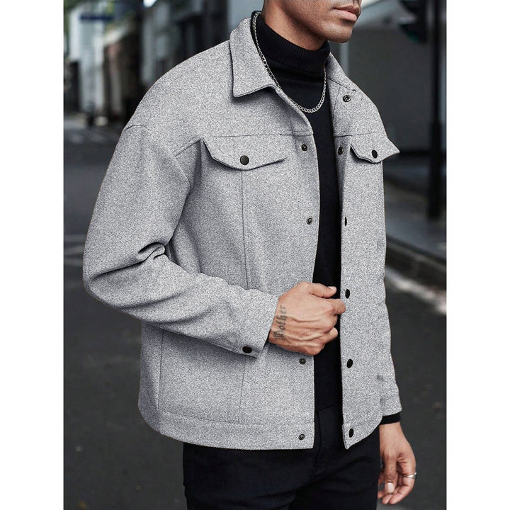 Veste mi-saison homme à boutons – coupe droite élégante