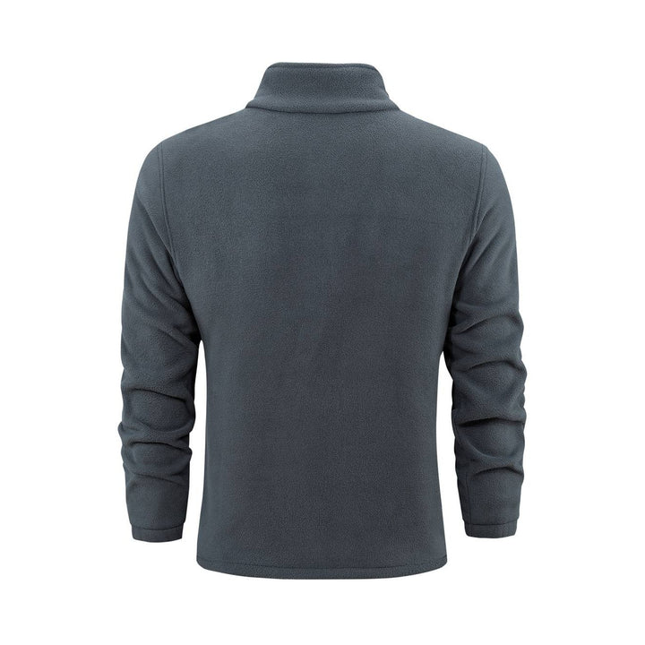 Veste polaire homme zippée à col montant – douce et chaude