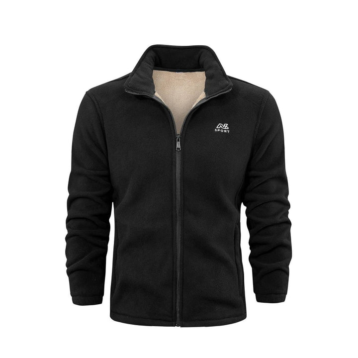 Veste polaire homme zippée à col montant – douce et chaude