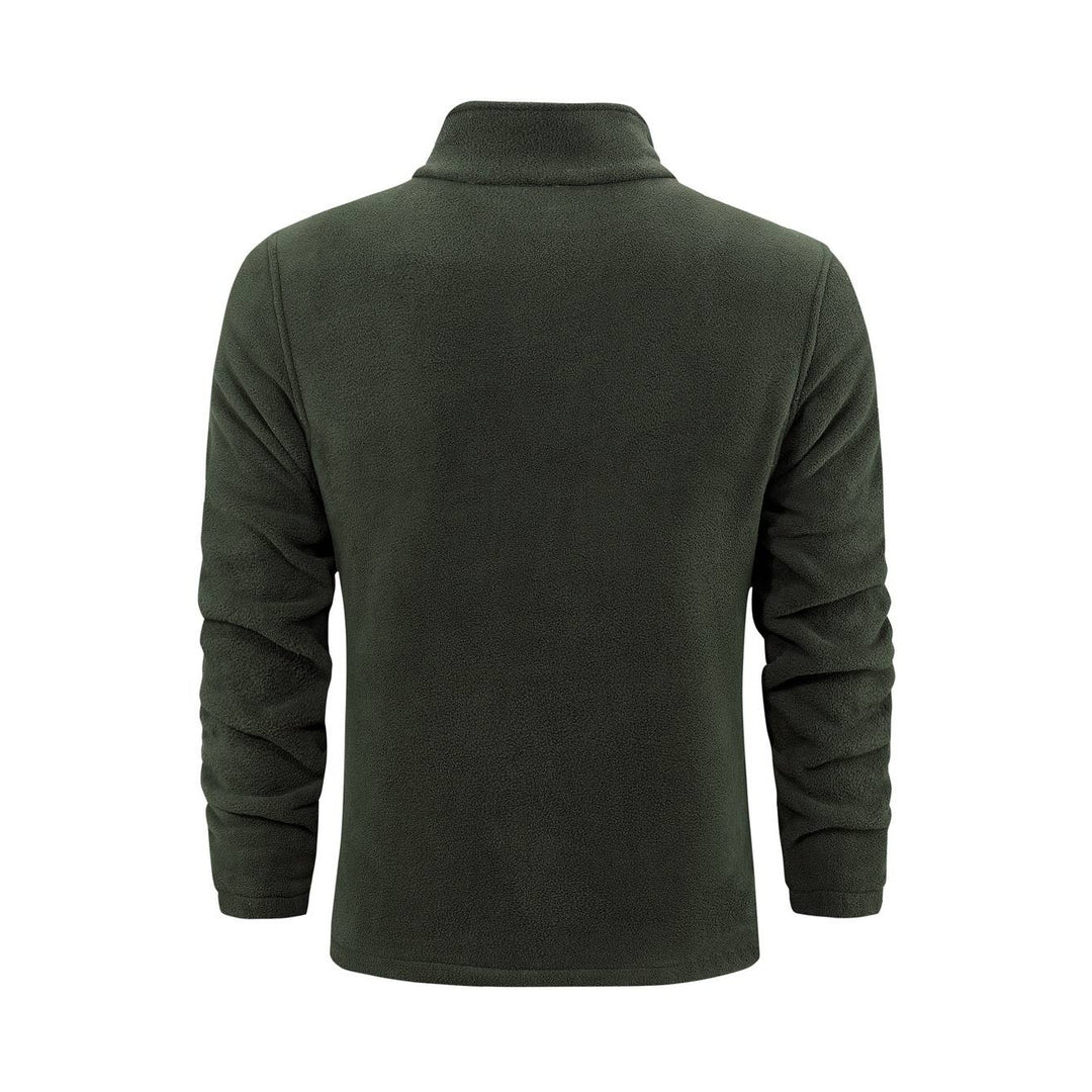 Veste polaire homme zippée à col montant – douce et chaude