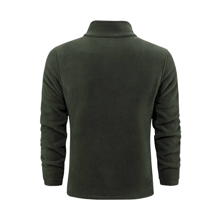 Veste polaire homme zippée à col montant – douce et chaude