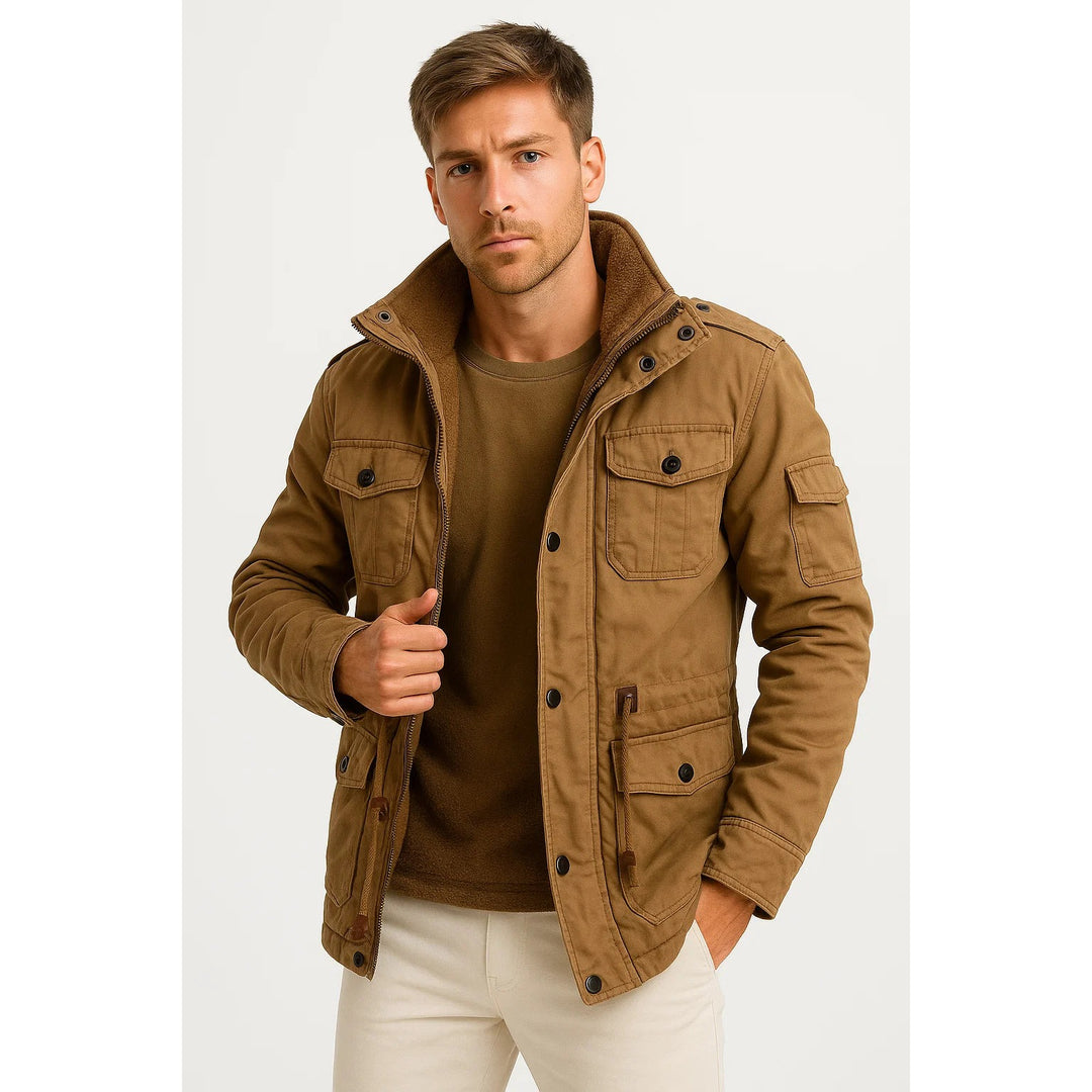 Veste polaire thermique à capuche pour homme – style casual