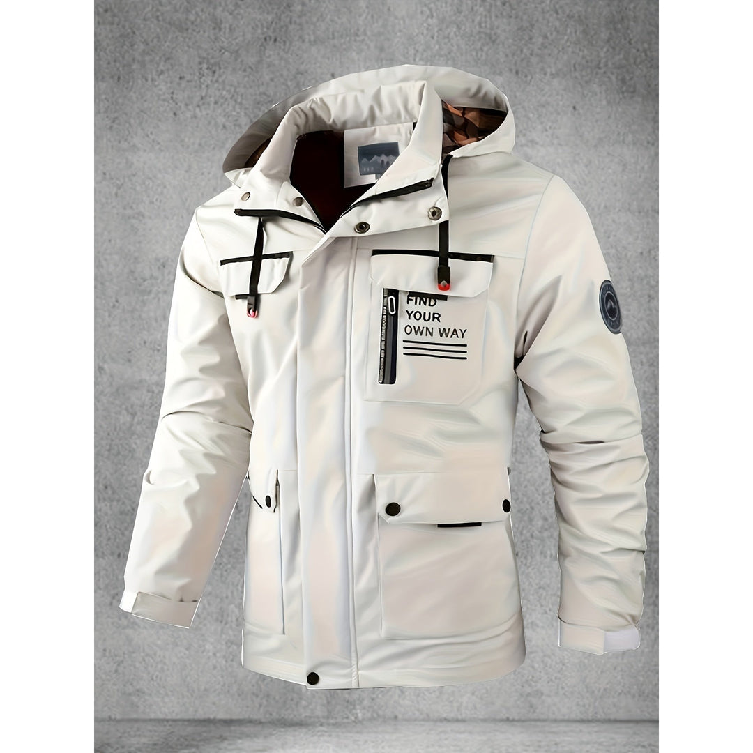 Veste softshell homme imperméable et coupe-vent à capuche