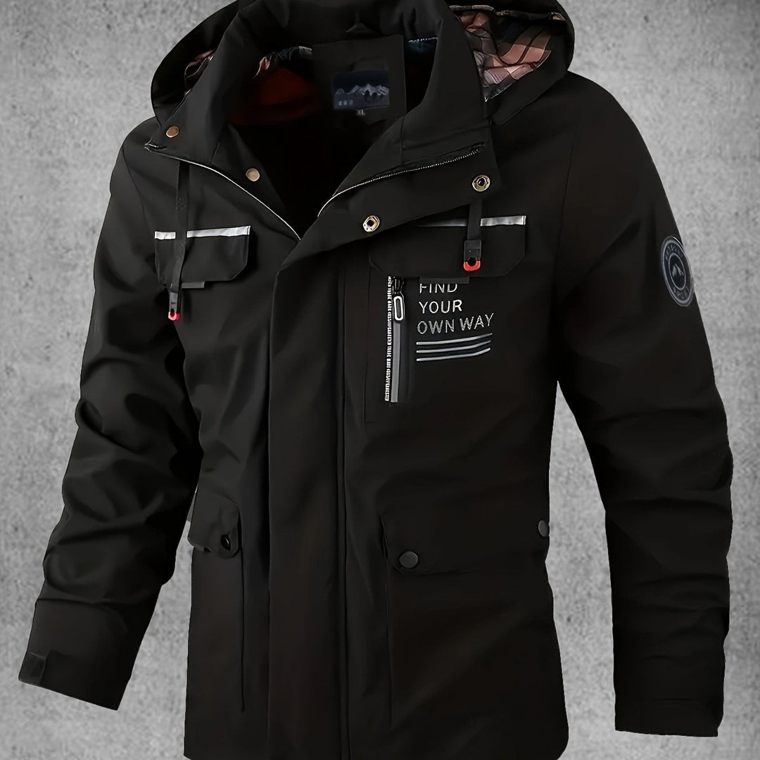 Veste softshell homme imperméable et coupe-vent à capuche