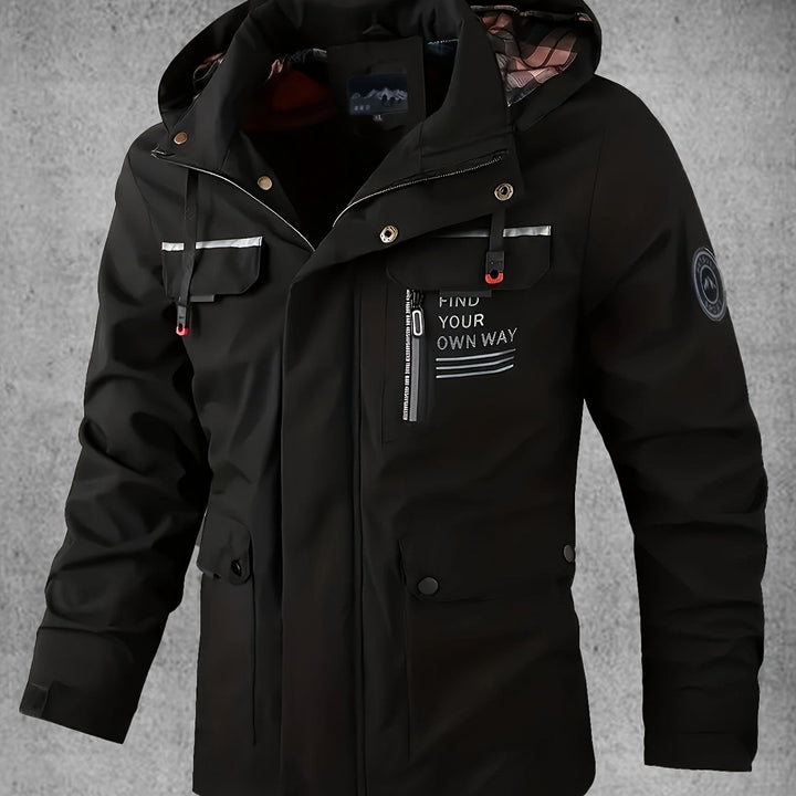 Veste softshell homme imperméable et coupe-vent à capuche