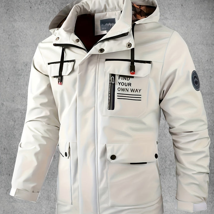 Veste softshell homme imperméable et coupe-vent à capuche