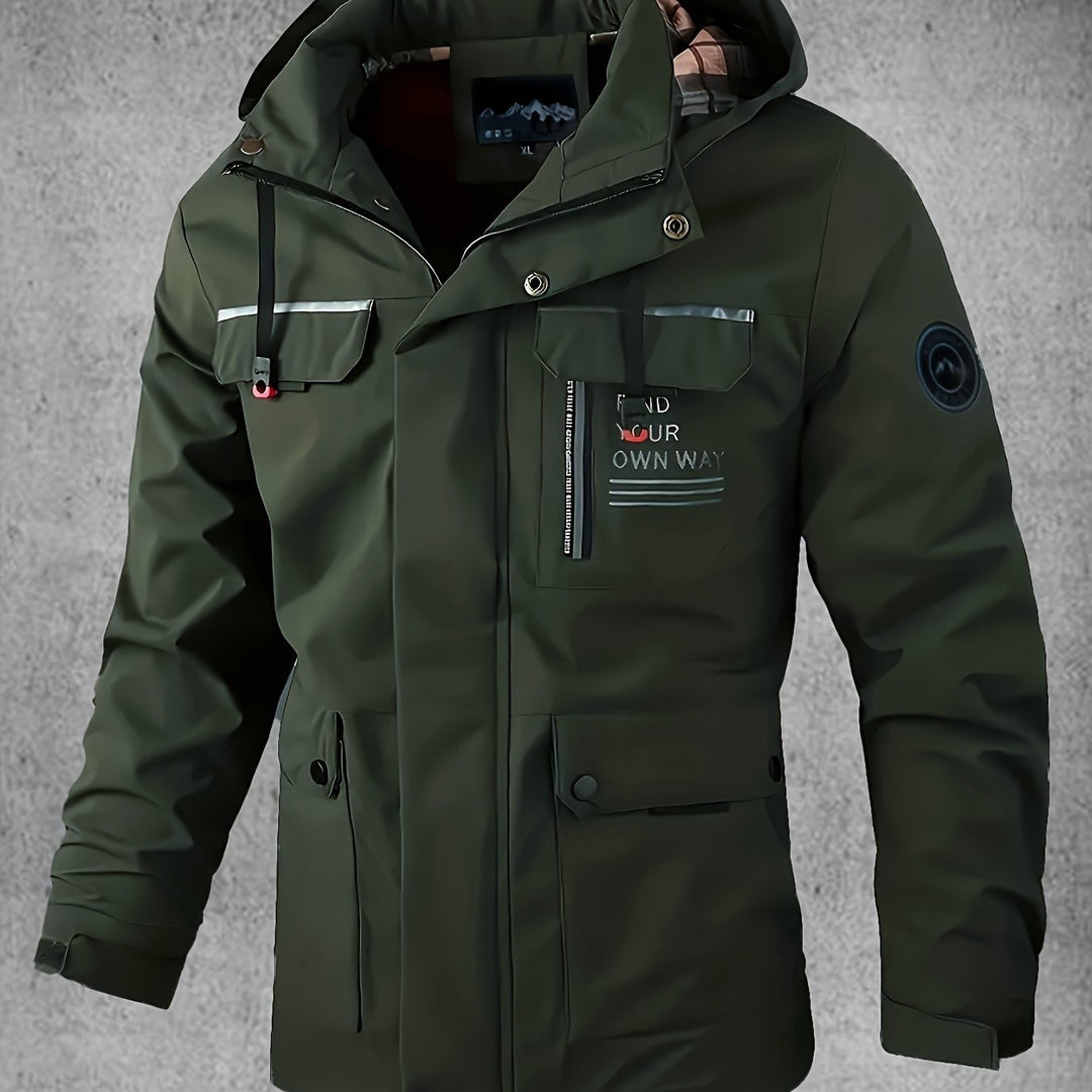 Veste softshell homme imperméable et coupe-vent à capuche
