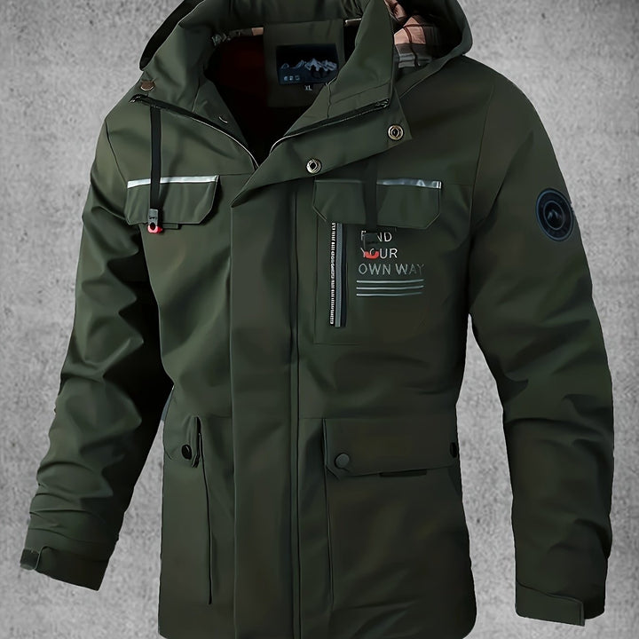 Veste softshell homme imperméable et coupe-vent à capuche