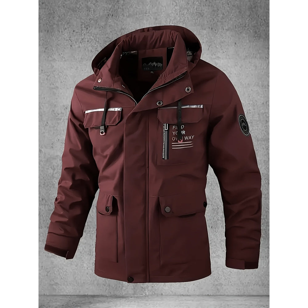 Veste softshell homme imperméable et coupe-vent à capuche