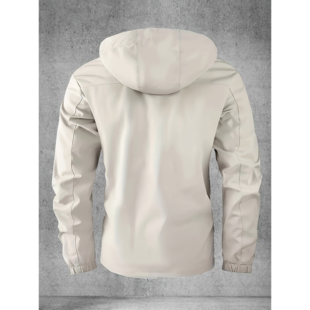 Veste softshell homme imperméable et coupe-vent à capuche
